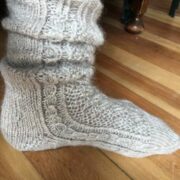 Hand Knitted Reading Socks - Made to Order - Image 3