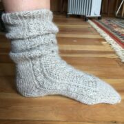 Hand Knitted Reading Socks - Made to Order - Image 4