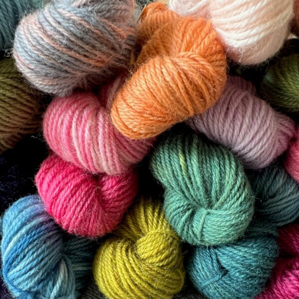Hand Dyed Wool using Colours from Nature