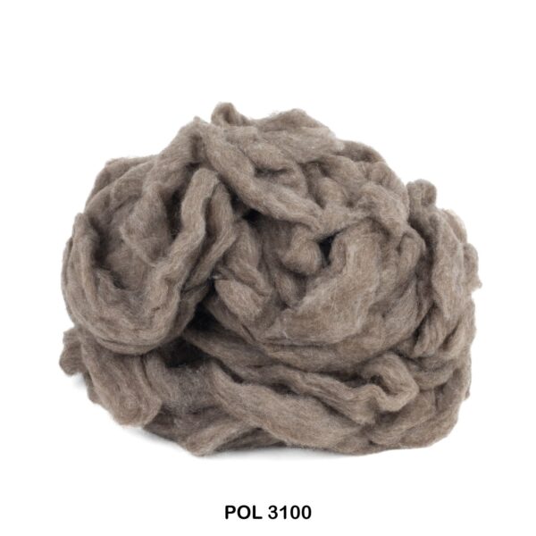 Polwarth 3100, Grey Brown - Carded Roving