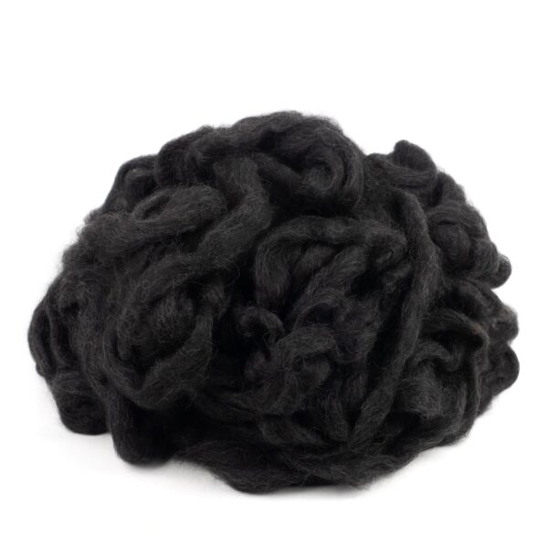 Gotland Penni Black - Blended Carded Roving