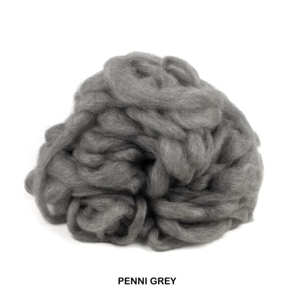 Gotland Penni Grey - Blended Carded Roving