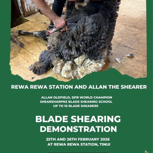 Blade Shearing Demonstration - Bookings via Credit/Debit Card Payment 25th & 26th February 2026