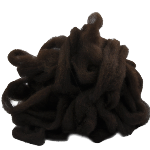 Dark Chocolate - Carded Roving